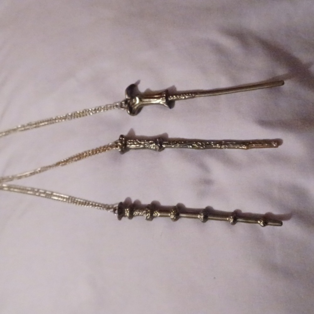 Harry Potter wand necklaces
